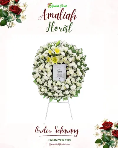 Krans Bunga Duka Cita di Lolu Selatan